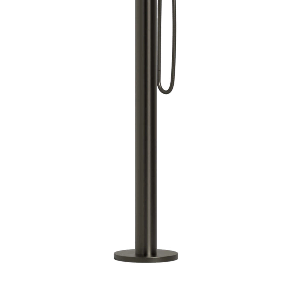 SINED Doccia Chia Canna Fucile in Acciaio Inox 316L 230cm con Miscelatore e Doccino Struttura In AISI 316L per Esterni e Interni Acqua Caldafredda Attacchi Integrati Anche per Ambienti Marini