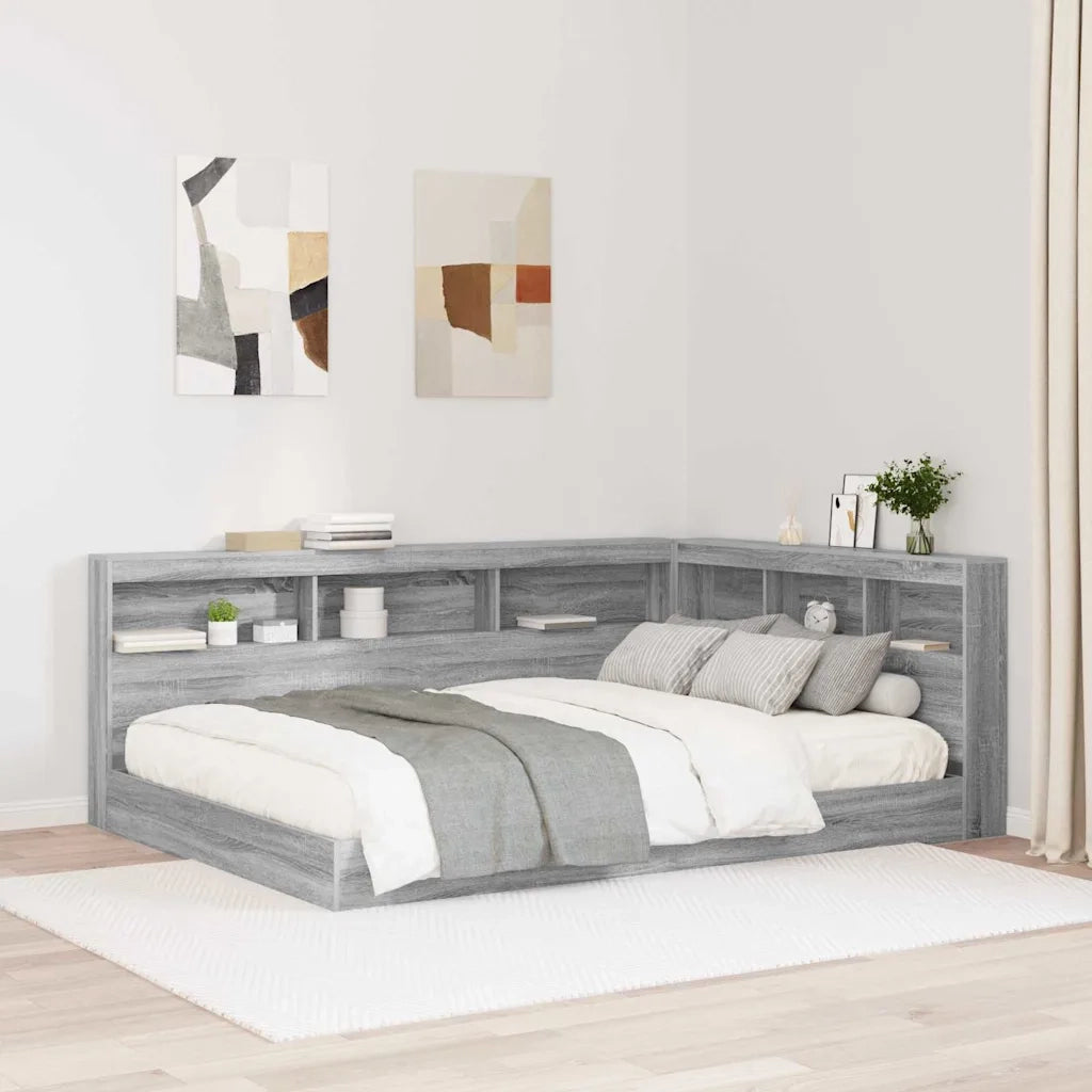 vidaXL Testata contenitore Grigio sonoma 160 cm Legno multistrato