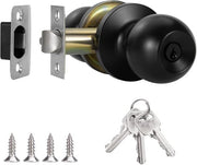 Maniglia con Cerniera e Chiave - Interni per Finestre - Appartamento - Ufficio Adatto per Spessore Porta 25-45mm - Nero