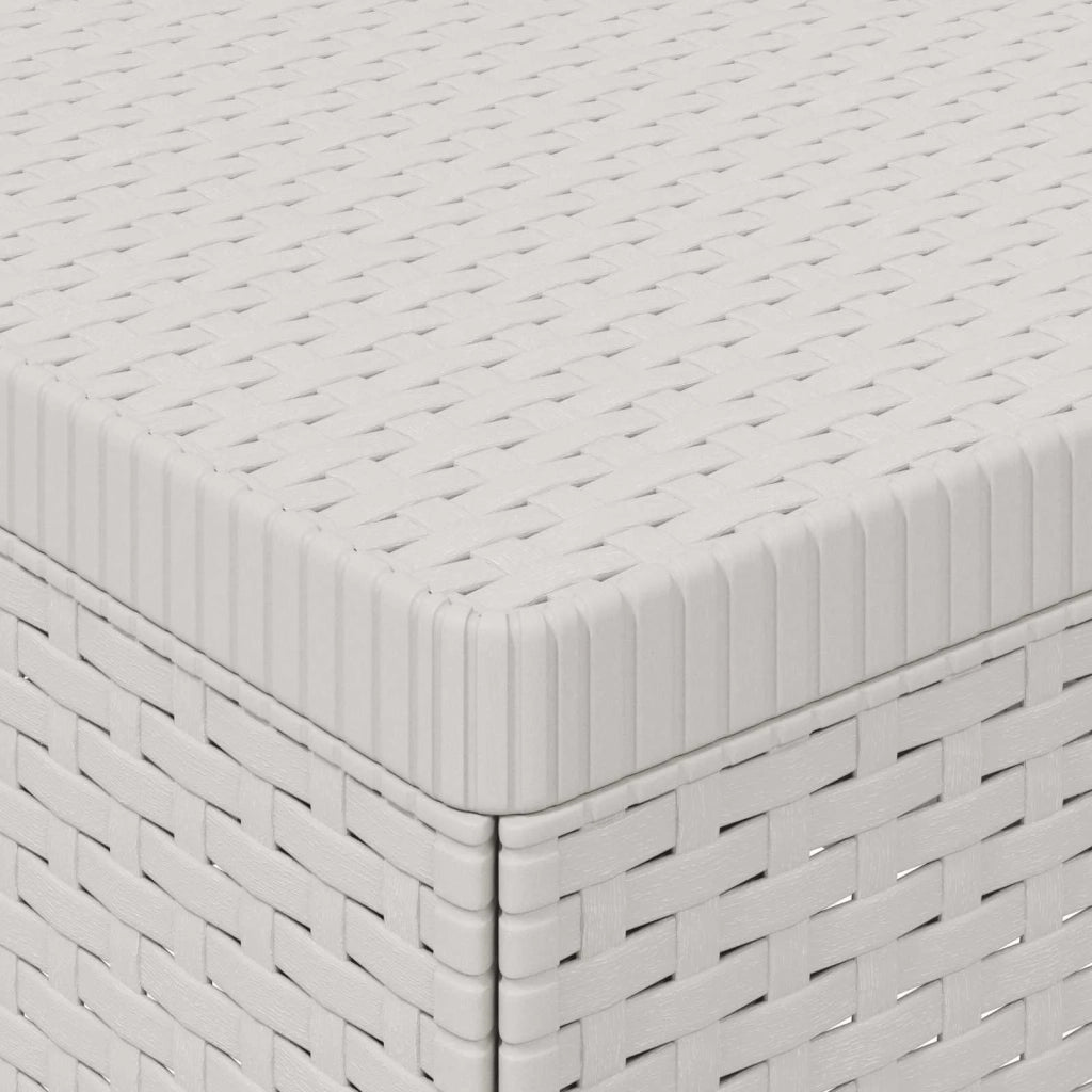 Divano da Giardino a 1 Posto Aspetto Rattan PP Bianco 8011778