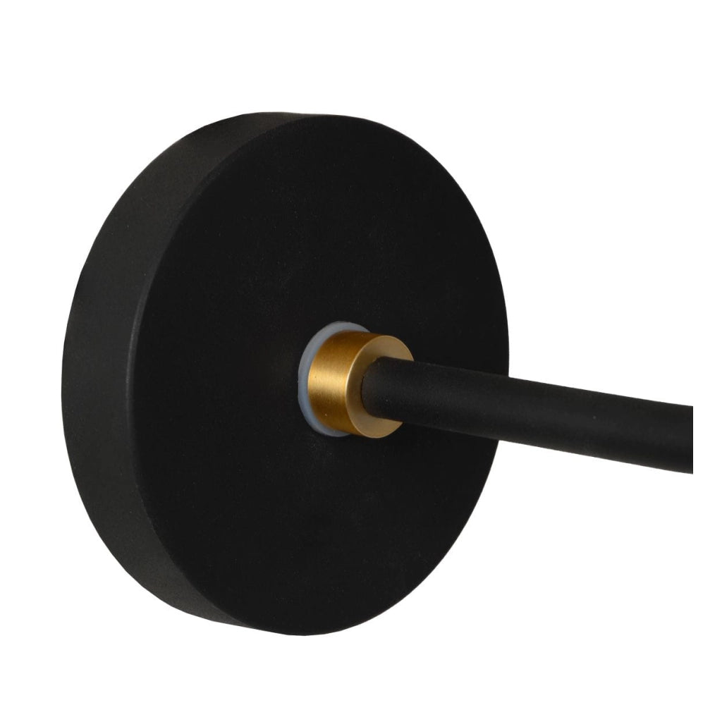 Applique Lucide Berend in vetro G9 33W nero bianco oro
