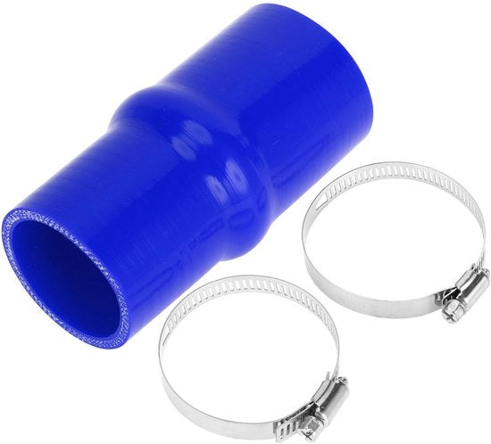 Slang di raffreddamento Hump 127 mm - Materiale siliconico - Diametro interno 51 mm/54 mm - Resistente a temperature fino a 300℃ - Tessuto a più strati - Blu - Slang siliconico