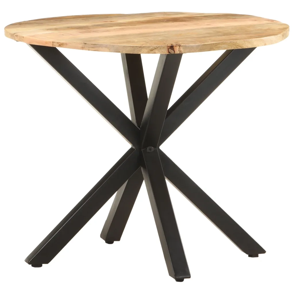Tavolino di Servizio-Tavolino Consolle-Tavolino da soggiorno 68x68x56 cm in Legno Massello di Mango