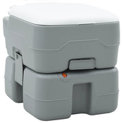 Toilette da Campeggio Portatile Grigio 10L Acqua Fresca 20L Serbatoio di Scarico