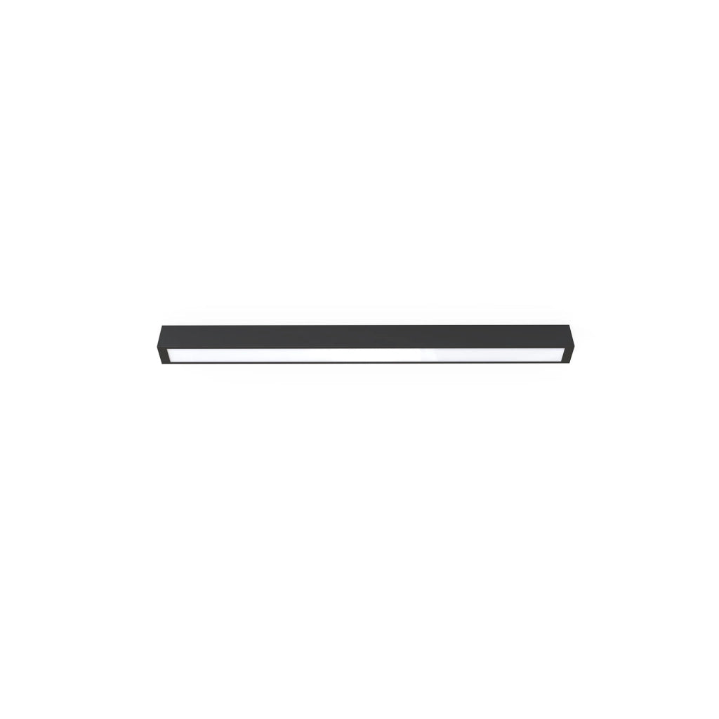 Nowodvorski Straight plafoniera soffitto T8 92cm nero bianco