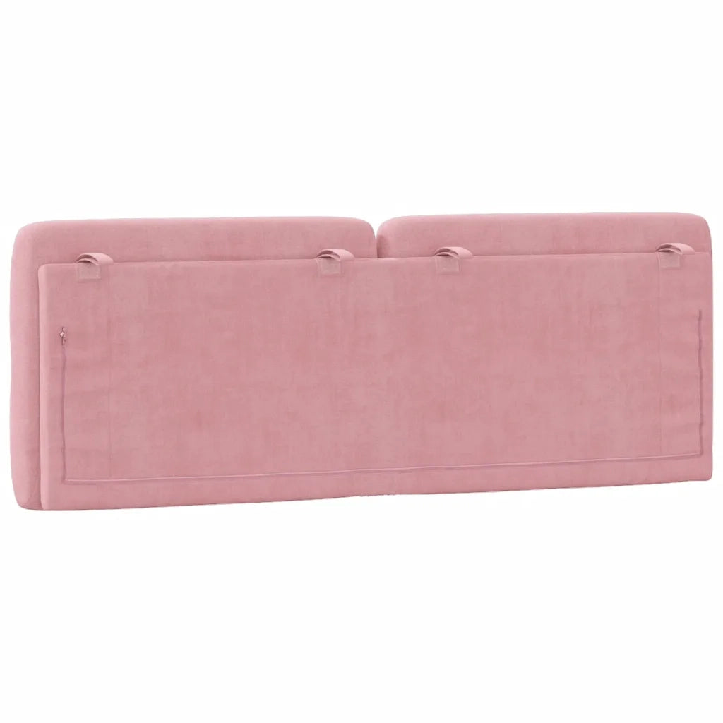 Cuscino Testiera Rosa 140 cm in Velluto CFW7606154