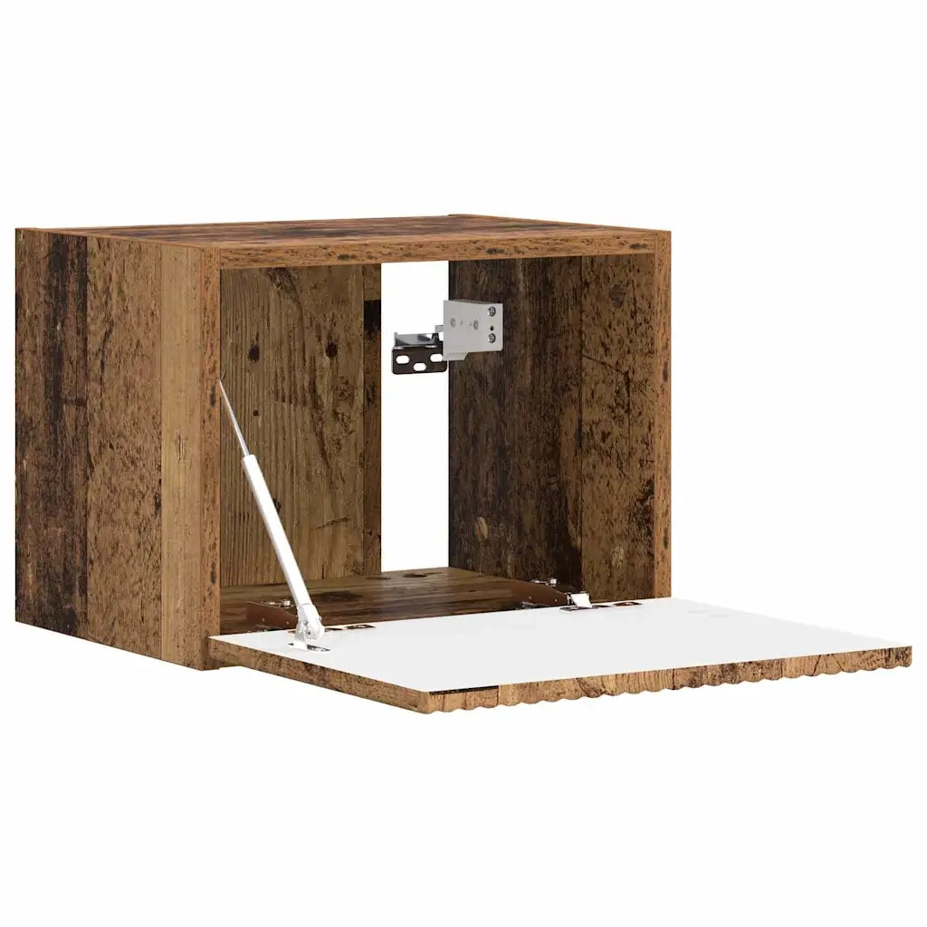 Mobile TV da parete 2 pz-Set di 2 Mobile TV a Muro-Credenza TV Legno vecchio 60 x 31 x 29.5 cm 520545