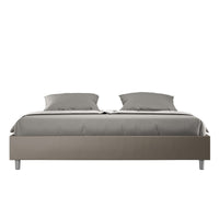 Letto Matrimoniale Large Sommier 180x190 cm con Rete Azelia Cappuccino