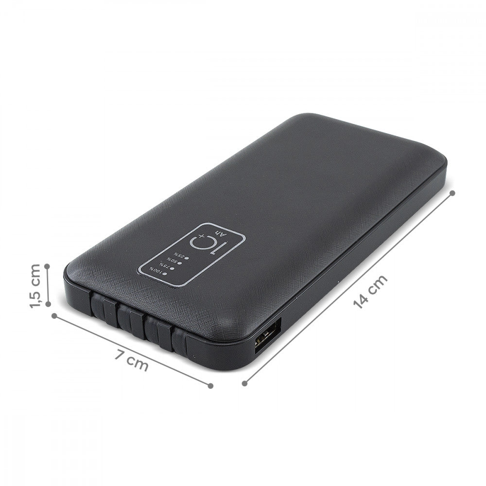 Trade Shop - Power Bank 20000mah Caricabatterie Portatile Veloce Con 4 Cavi Usb Carica Rapida -
