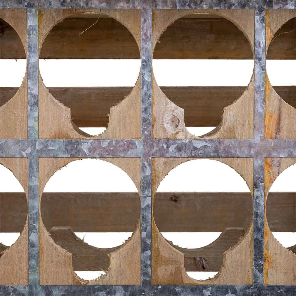Cassetto portabottiglie in legno marrone 41x32x55h