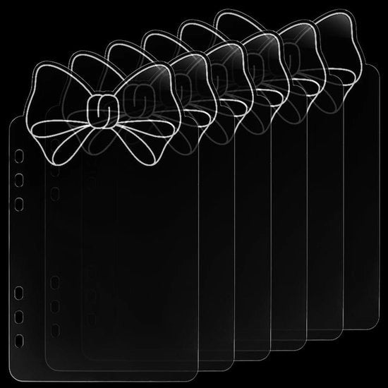 Distributore di colla trasparente (6 pezzi) - Distributore di pagina per carta acrilica a striscia - Pianificatore di note - Protezioni per pagine - Distributore di indice - Separatore per quaderni - Ufficio Casa Scuola