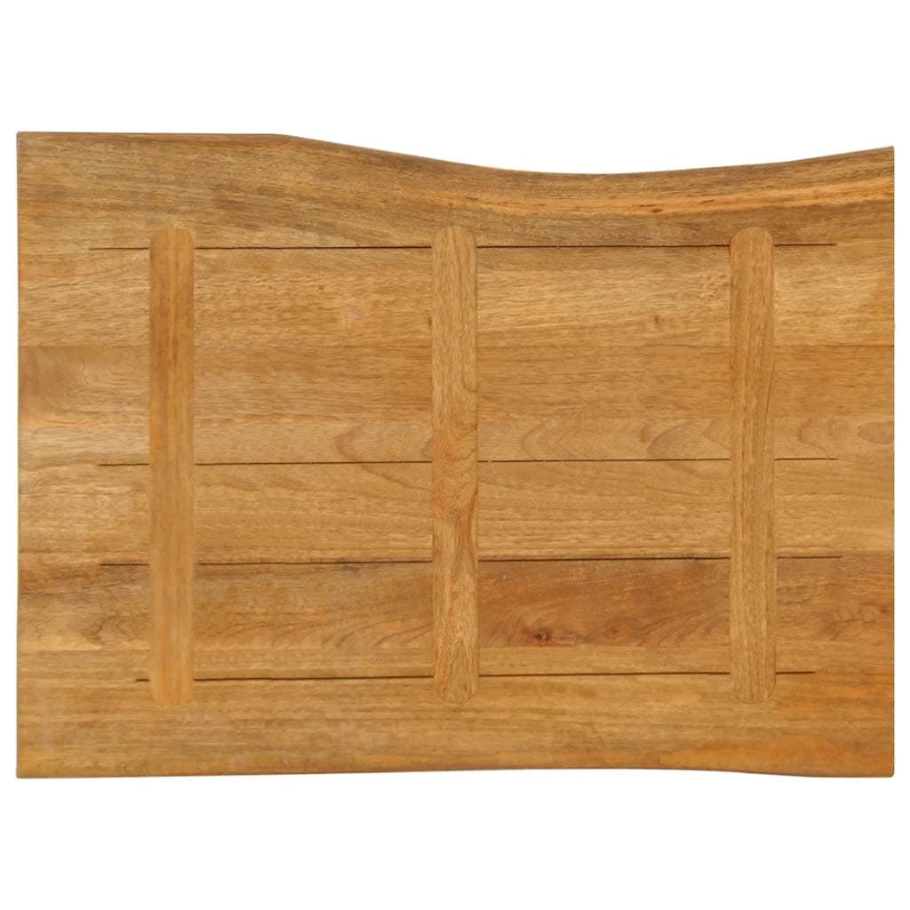 vidaXL Piano per Tavolo 90x60x3,8cm Bordi Vivi in Legno Massello Mango