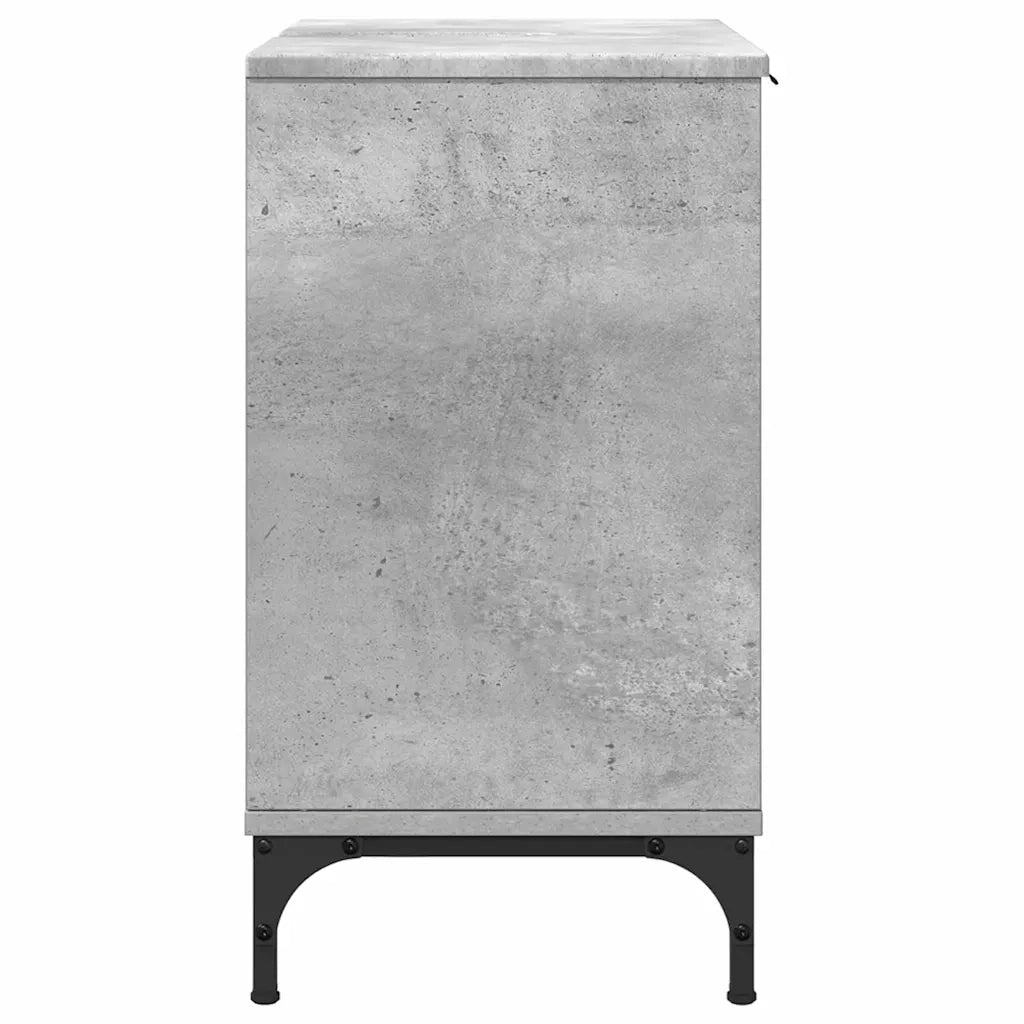 Armadio per Lavabo da Bagno Grigio cemento 60,5 x 33,5 x 61 cm