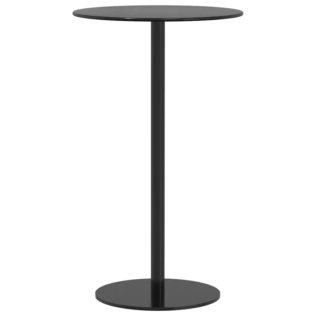 vidaXL Tavolo da Giardino Rotondo Nero Ø60x105 cm in Acciaio