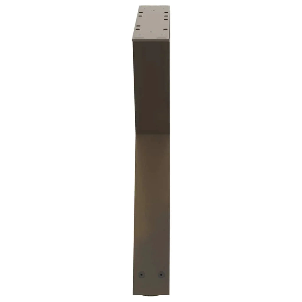 Set di 2 gambe moderne regolabili per tavolino da caffè 60 x 42-43,3 cm in acciaio naturale 02_0056997