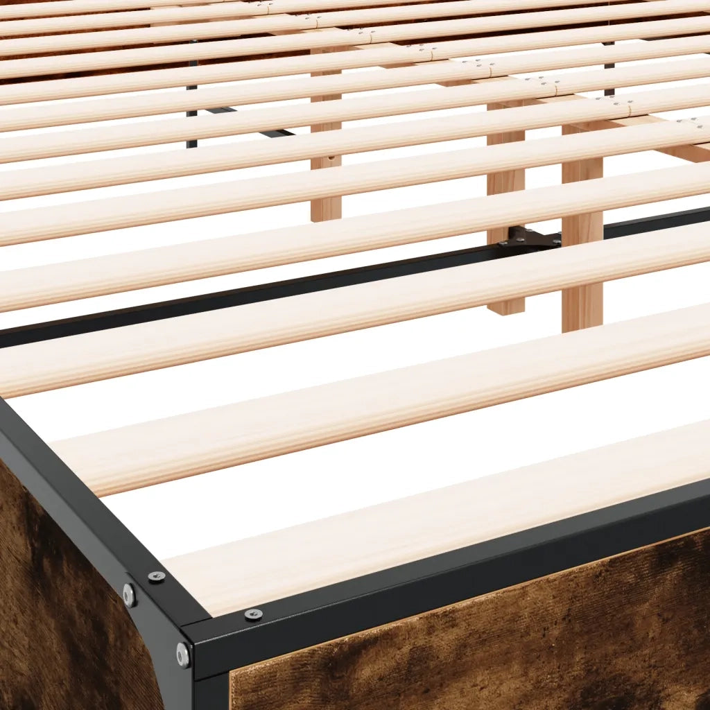 Giroletto Rovere Fumo 180x200 cm in Legno Multistrato Metallo