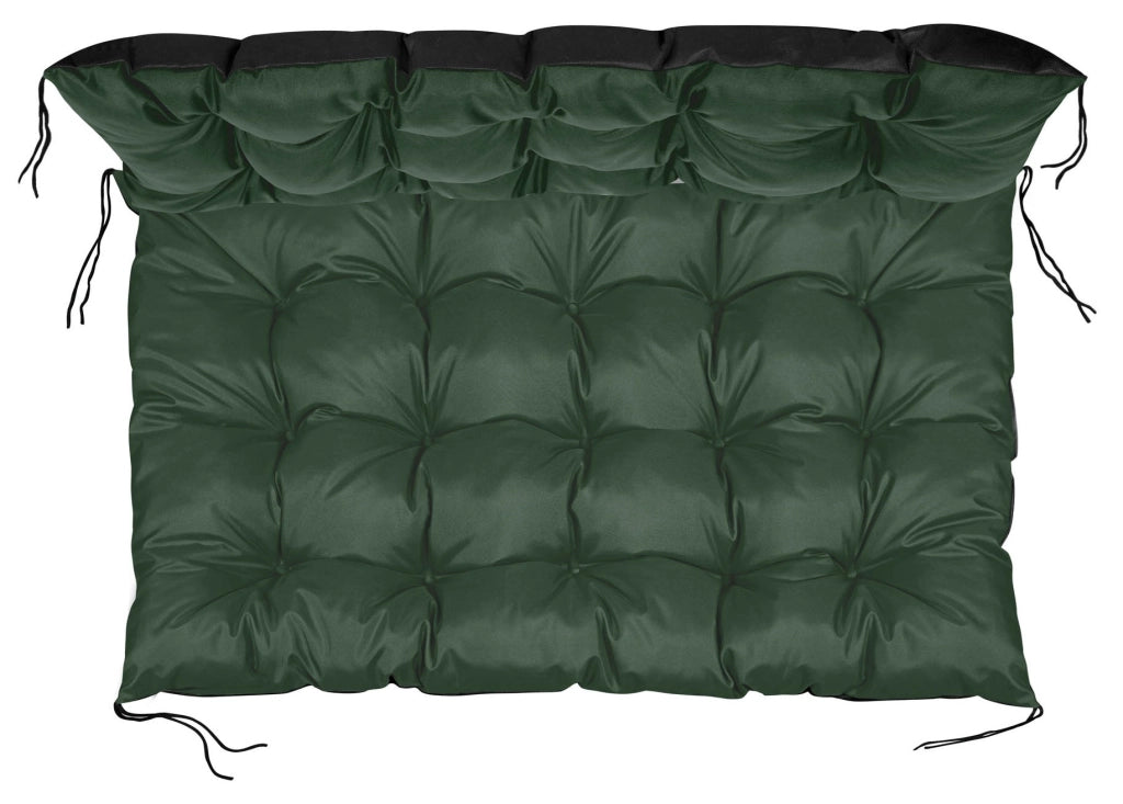 AIO FACTORY Cuscino da giardino impermeabile verde 120x80 cm per panca in pallet