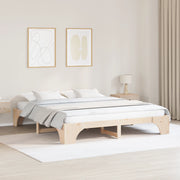Struttura Letto Naturale Legno Massello di Pino 180 x 200 cm