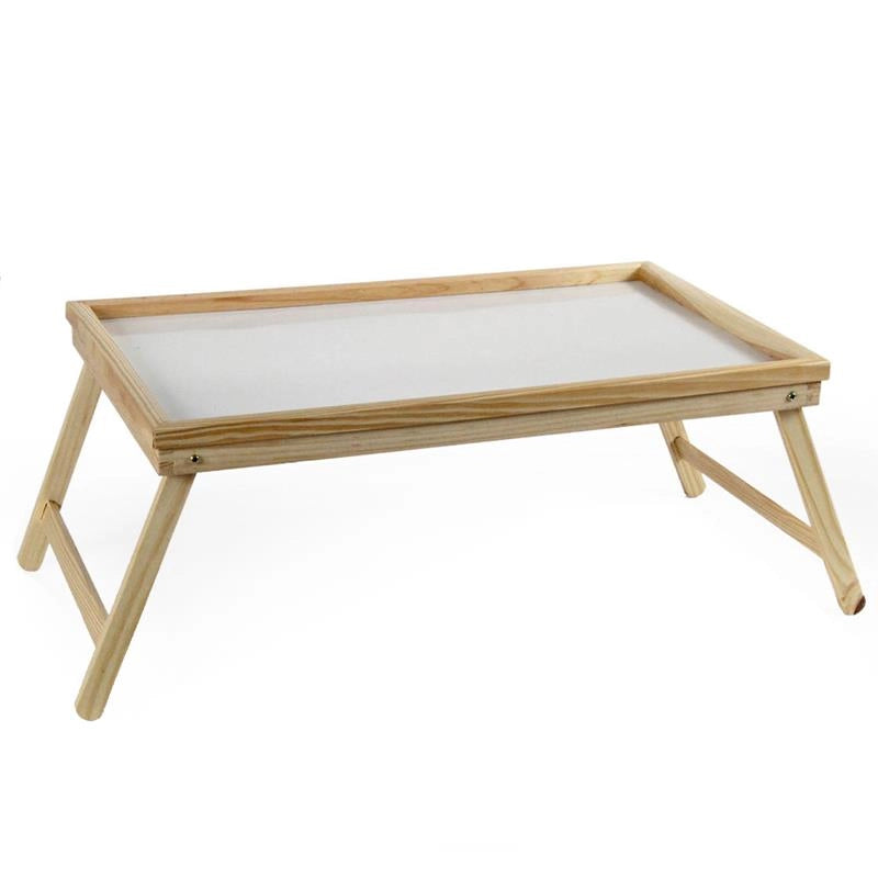 TAVOLINO DA LETTO IN LEGNO RICHIUDIBILE 50X30X23CM