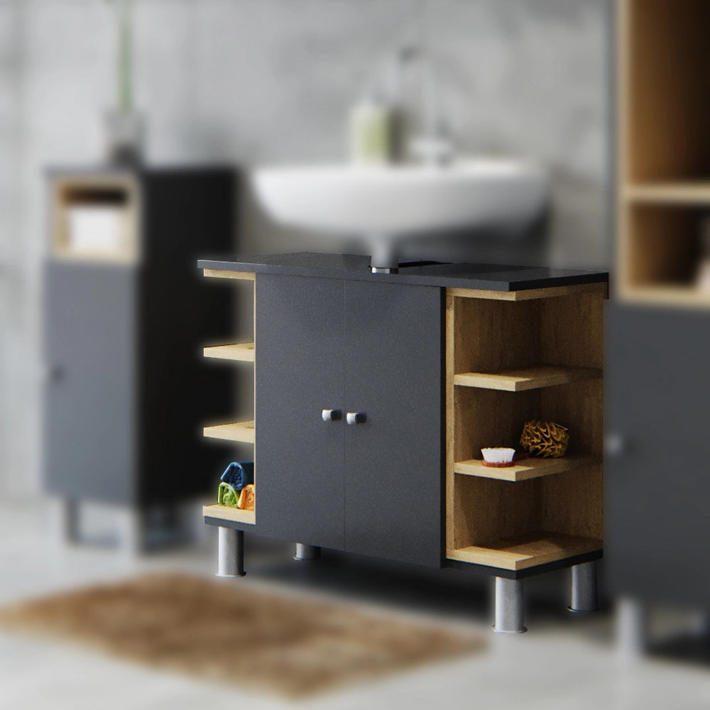 Vicco Mobile sottolavabo per bagno Antracite 79.6 x 64 cm