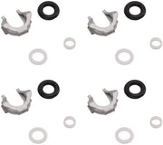 Kit di sostituzione per iniettori di carburante - Set di O-ring e gommini - Viti e O-ring compatibili con OE - Accessori per auto e moto - Qualità alta - Gommini per iniettori di carburante