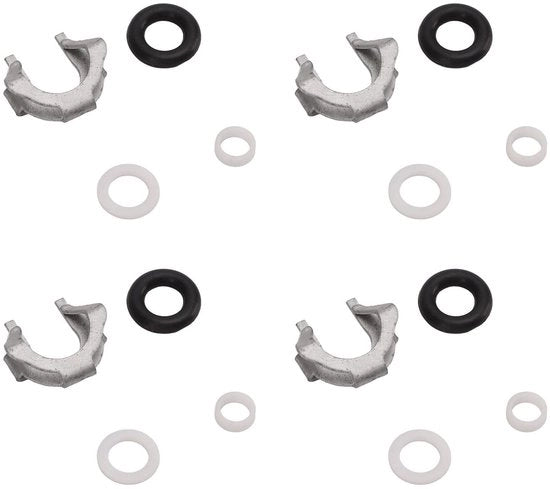 Kit di sostituzione per iniettori di carburante - Set di O-ring e gommini - Viti e O-ring compatibili con OE - Accessori per auto e moto - Qualità alta - Gommini per iniettori di carburante