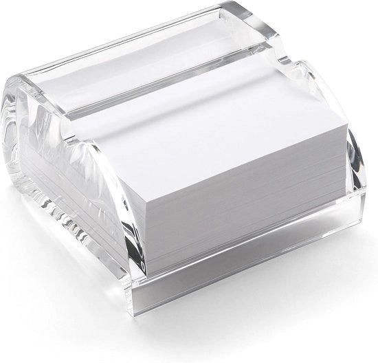 Blocchetto trasparente per appunti e note - 400 fogli - Dimensioni: H6,4 x B12 x D11 cm