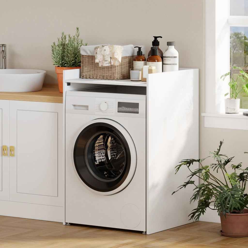 Mobile Bagno con Ripiano Aperto ¨C Zephmum ¨C Bianco 64x60x97.5 cm