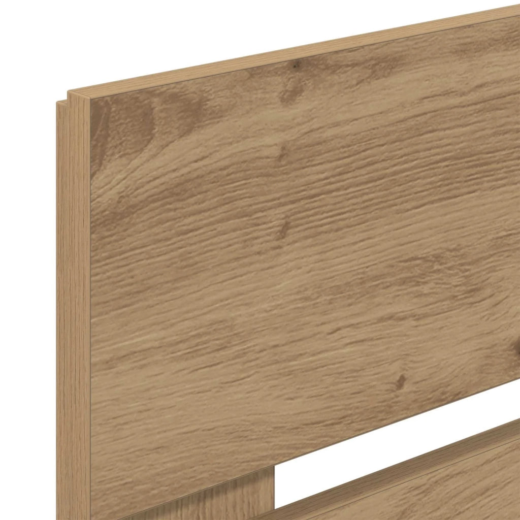 Bed Frame with Storage and Headboard Artisan Oak 180 x 200 cm 3445834