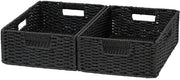 Set di archiviazione in cartone - Naturale e Sostenibile - Set da 2 - 38 x 26 x 24 cm