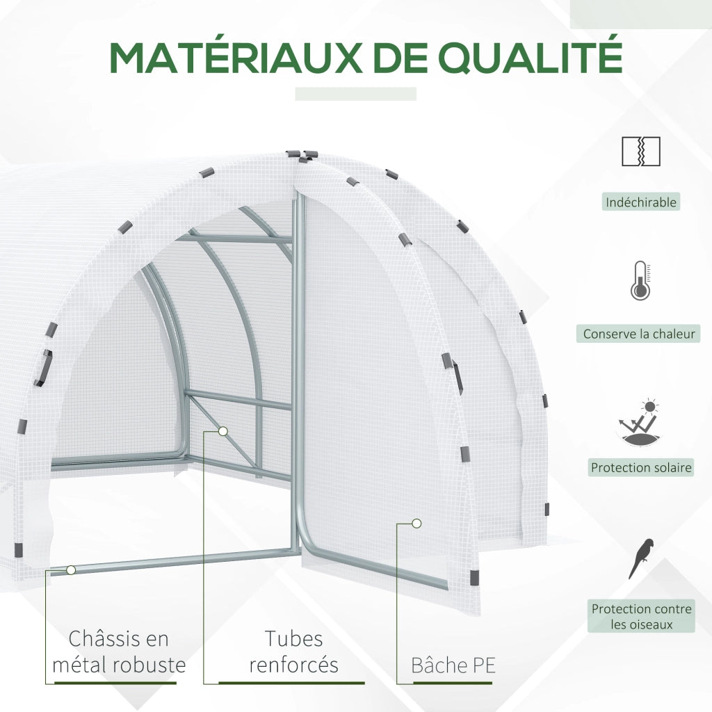 Serra da Giardino Tunnel ¨C zephmum ¨C Bianco 4x3x2 m