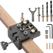 Kit 3 in 1 per posizionamento del foro con varie punte per lavorazione del legno