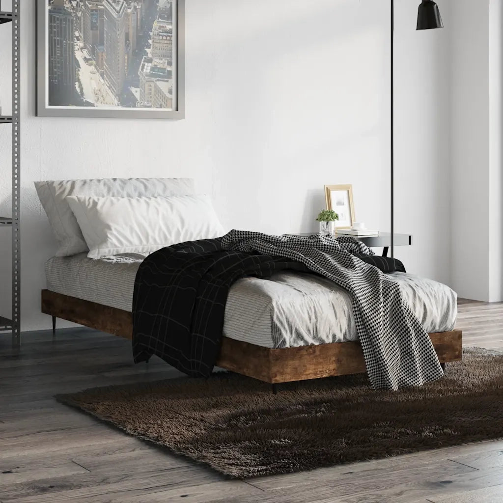 Giroletto senza Materasso Rovere Fumo 75x190 cm in Truciolato 832314