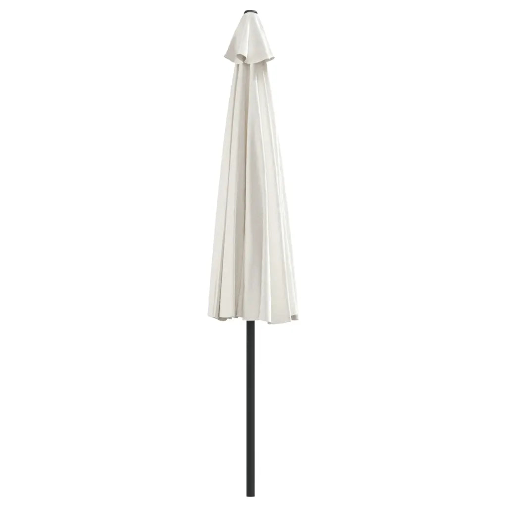 Ombrellone da Balcone Palo in Alluminio Sabbia 300x155cm a Metà 44591
