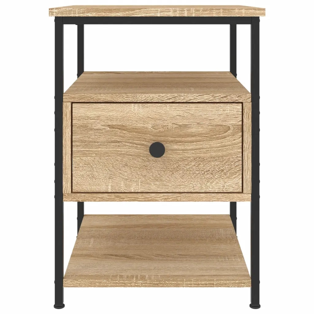 Comodino-Tavolino da notte Rovere Sonoma 40x42x56 cm in Legno Multistrato