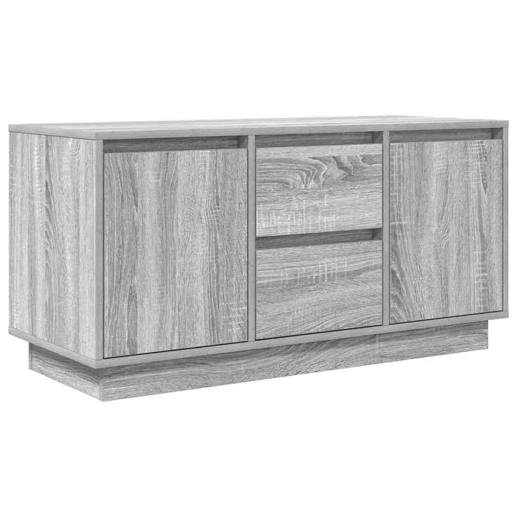 Mobile Porta TV con Luci LED Grigio Sonoma 100x41x50 cm