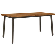 Tavolo da pranzo con bordo vivo 160 x 80 x 75 cm Naturale 3425002