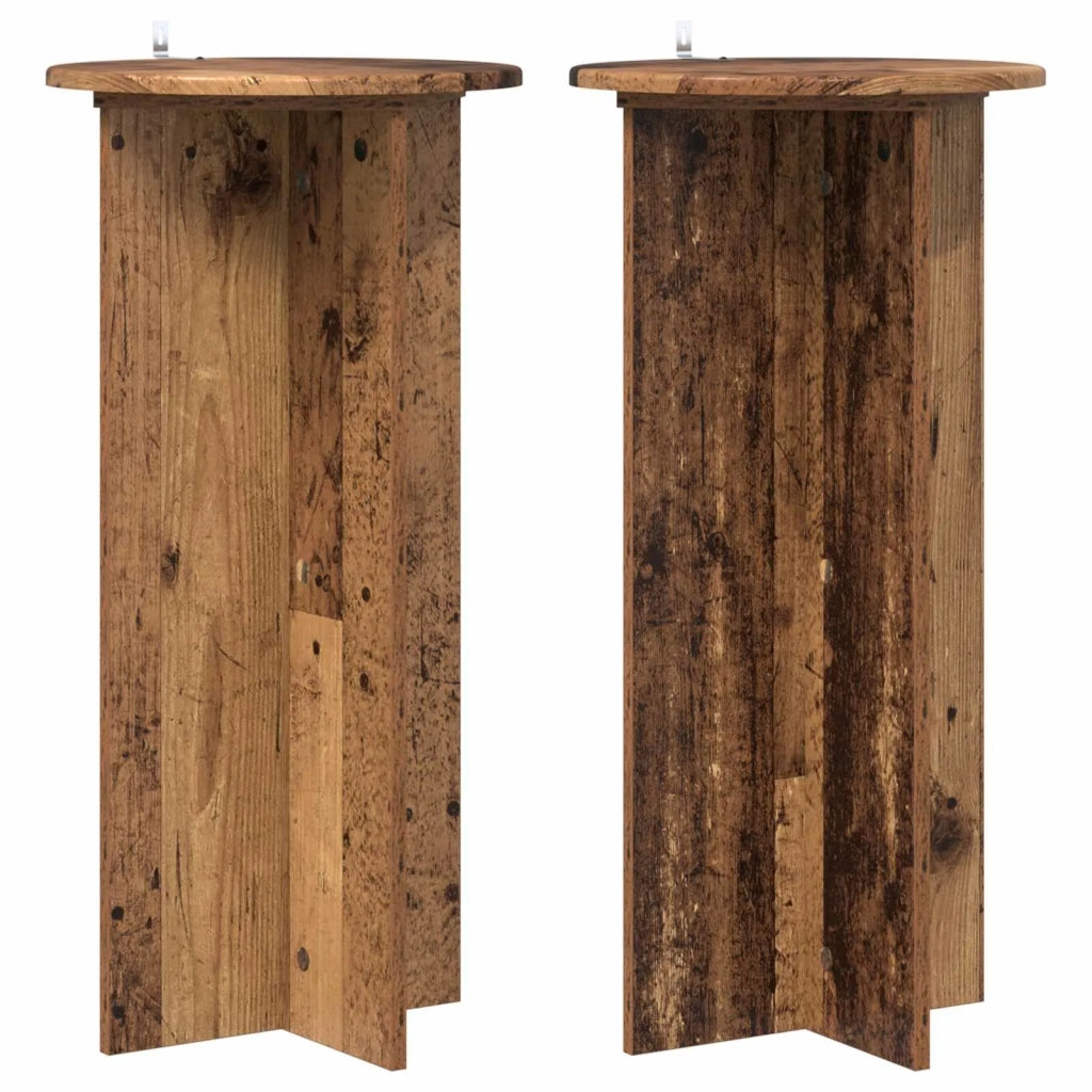 Supporto per piante 2 pcs Legno antico 40 x 40 x 80 cm 899706