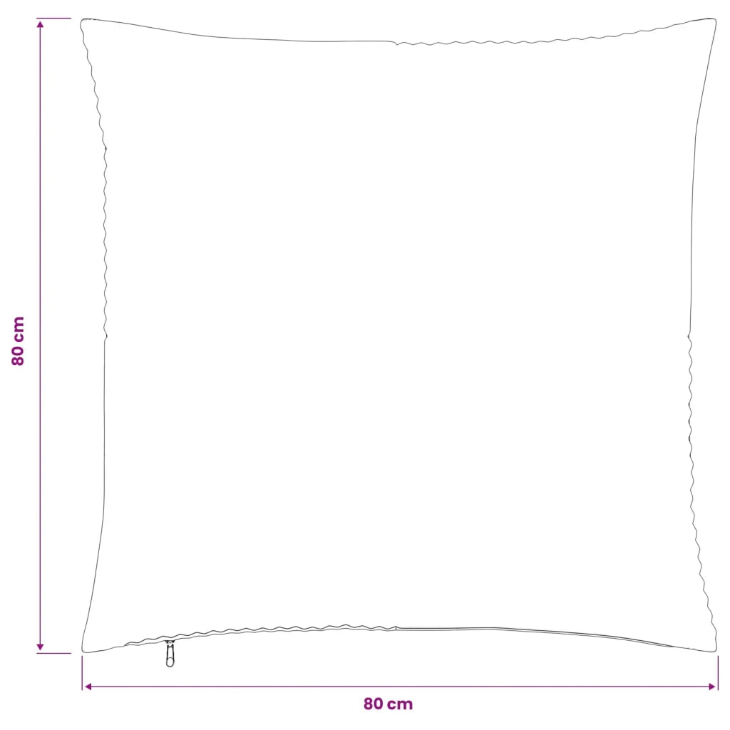 Federa 2 pcs ALMELO Grigio Chiaro 80 x 80 cm corduroy 915685