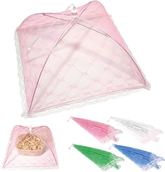 Copertura per piatti - Protezione insetti - 1 pezzo - Bianco - 30 x 30 cm