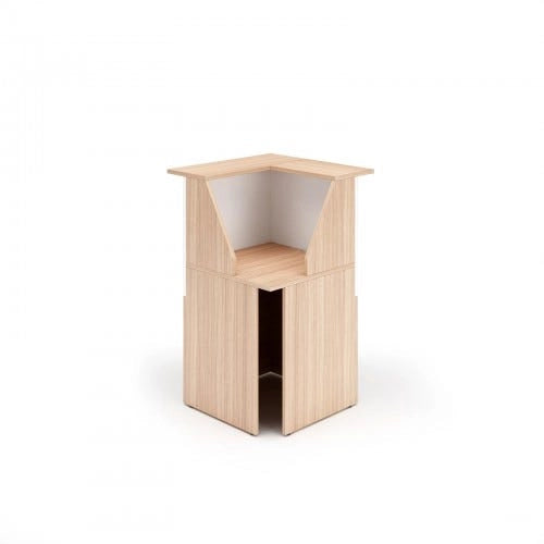 Composizione reception in melaminico ad angolo per ufficio cm. 396x156x117h