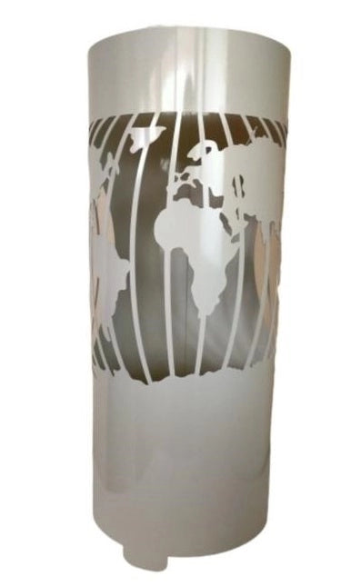 Portaombrelli in metallo mondo white bianco home today