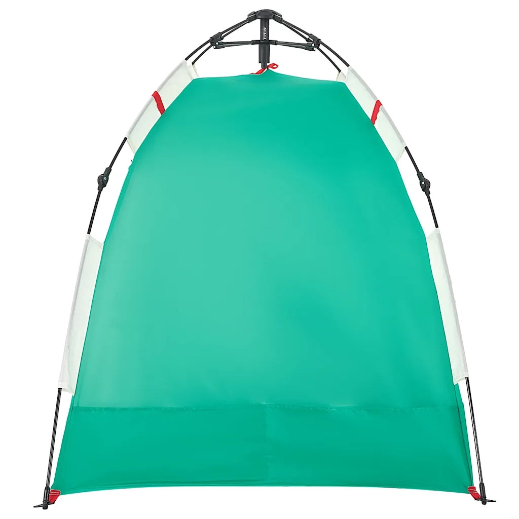 Tenda da Spiaggia 2 Persone-Tenda da campeggio Verde Rilascio Rapido Impermeabile 300244