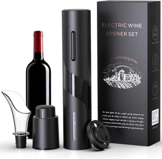 Cucchiaino elettrico con taglierino per fogli - Nero
