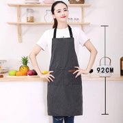 6 cotoni schorti unisex con taschi morbidi e regolabili con strisce orizzontali per la cucina