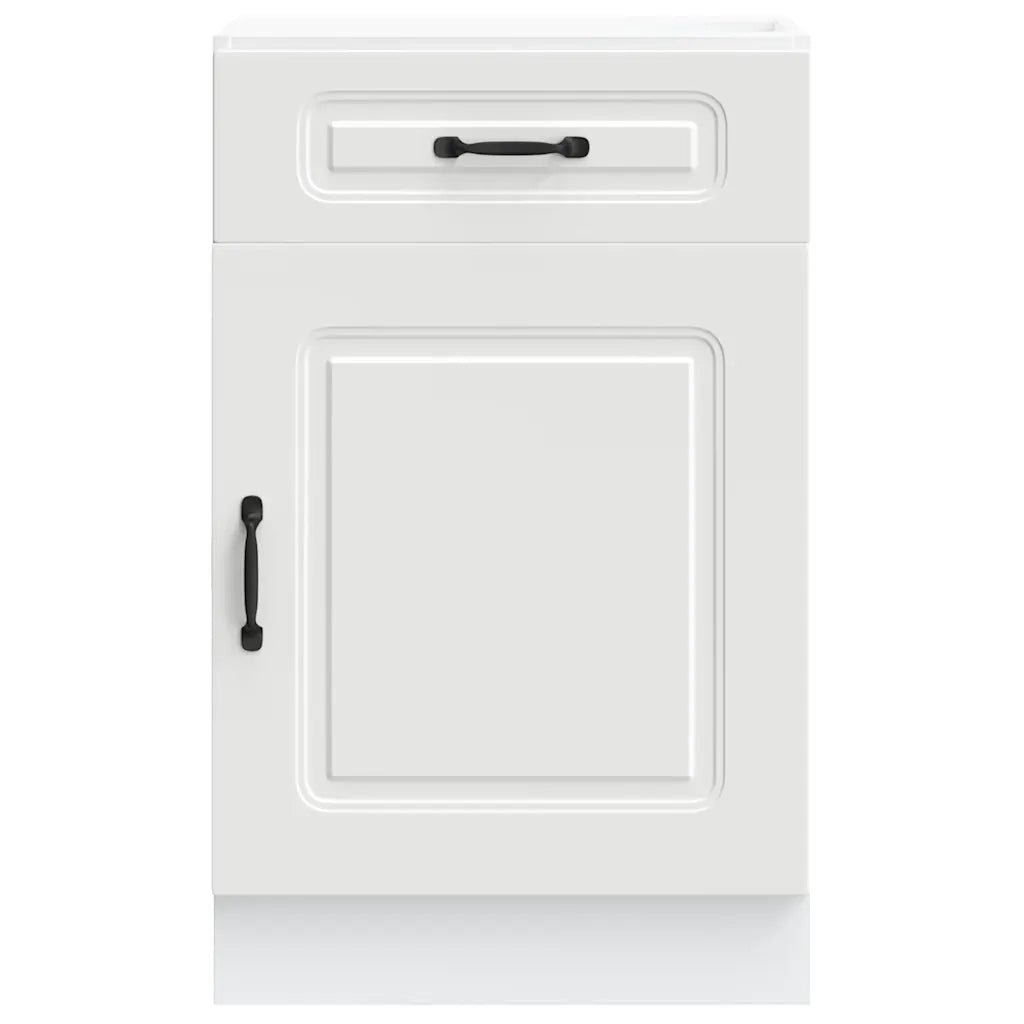 Armoire de cuisine Kalmar blanc bois d'ingénierie