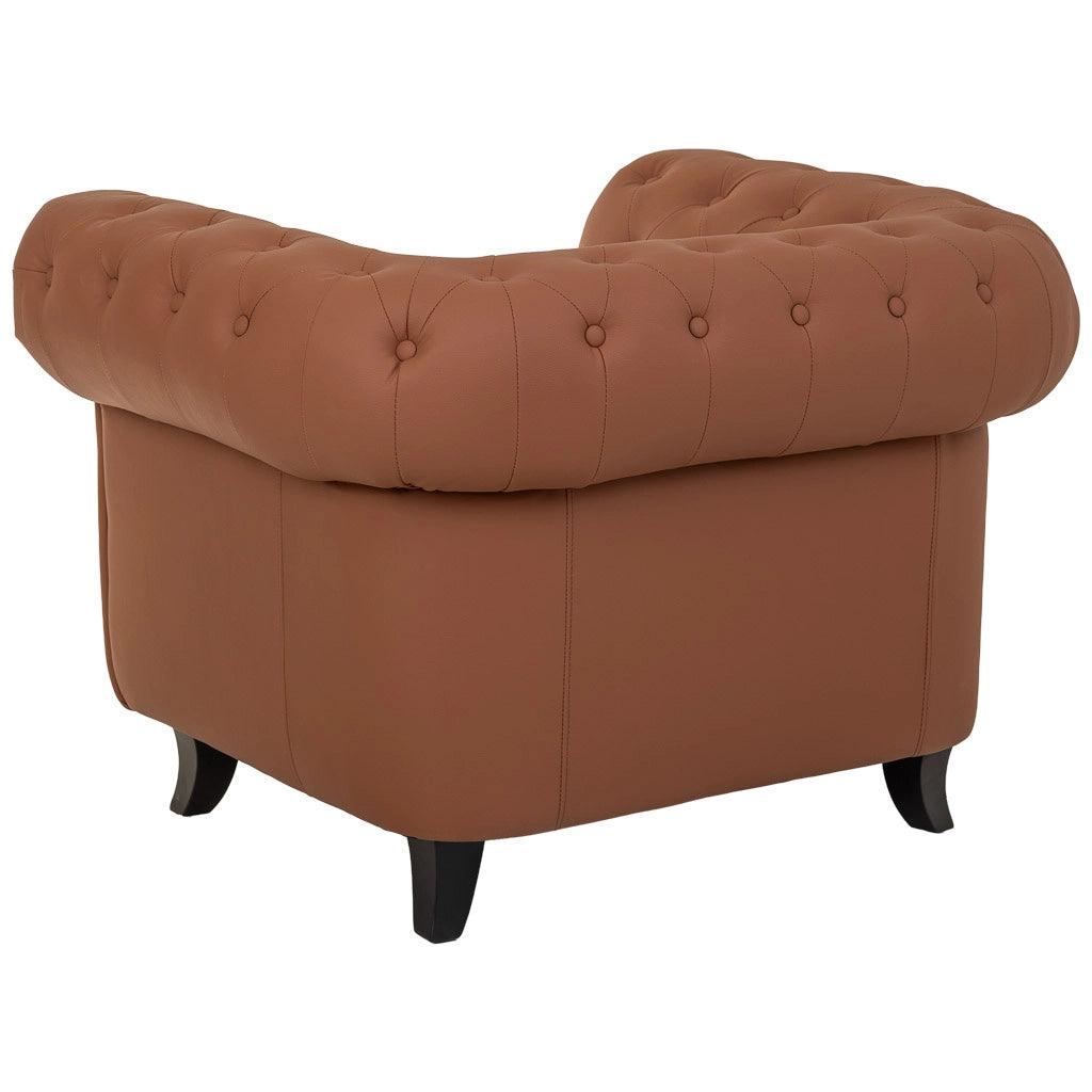 Poltrona in mousse color moka 110x81x77h cm