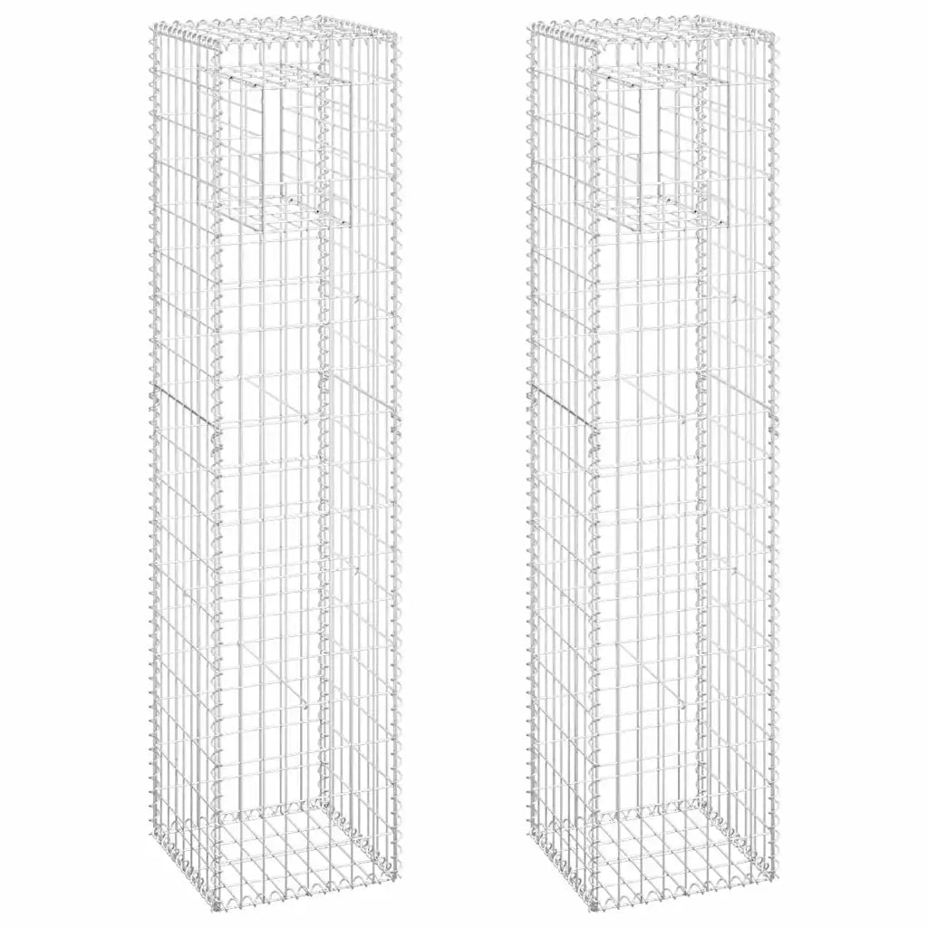 Cesti a Gabbione a Torre 2 pz 40x40x180 cm in Ferro cod mxl 69846