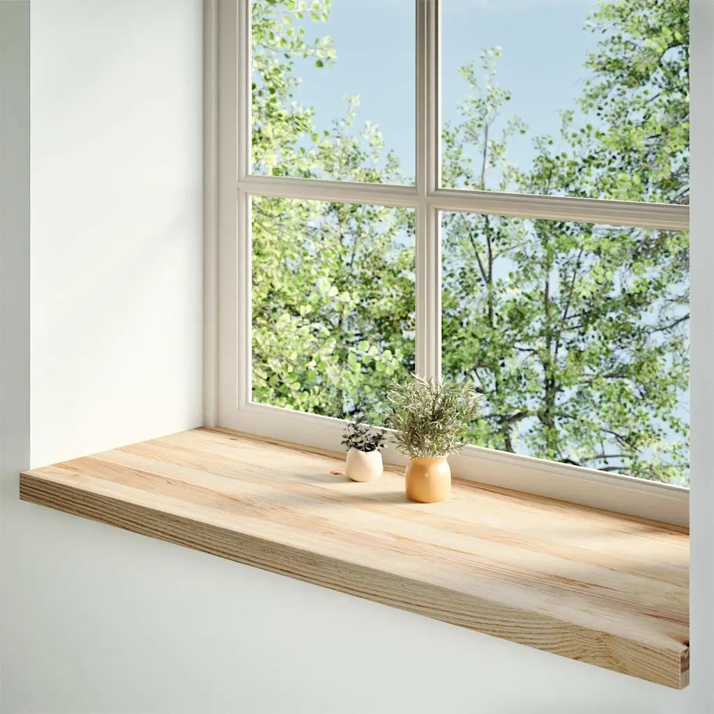 vidaXL Davanzali 2 pz Non Trattati 100x40x2cm Legno Massello di Rovere