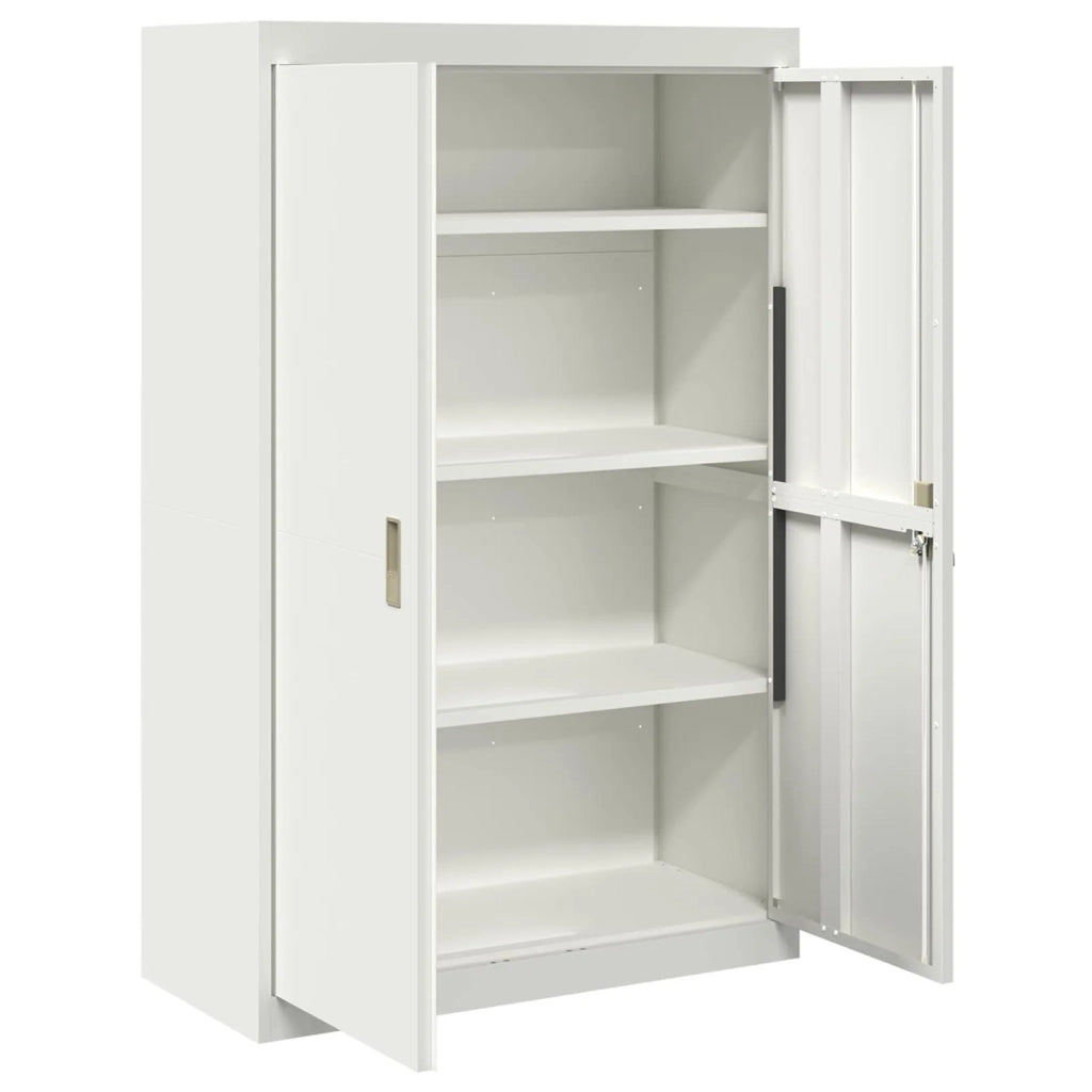 Armadio Bianco 90 x 40 x 140 cm Acciaio